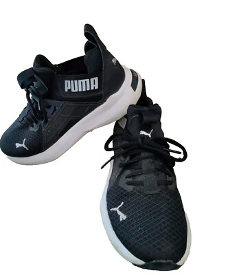 PUMA Women's Softride Enzo Nxt Running Shoe Black  Silver - Size 6.5