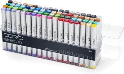 [Parallel Import] Copic Sketch, Ultra-blendable Alcohol Markers, 72pc Set B