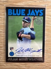 2021 Topps Update Series Autographs Black #86B-JME Julian Merryweather /199
