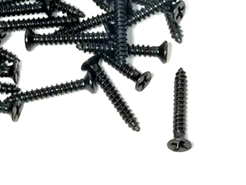 Vis Fixation pour Rails HO 1.4 x 10mm Tête Fraisée Noire Lot de 50 à 200 pcs - Photo 3/4