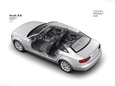 Cars audi a 4 sedan technical Desk Mat Stitched