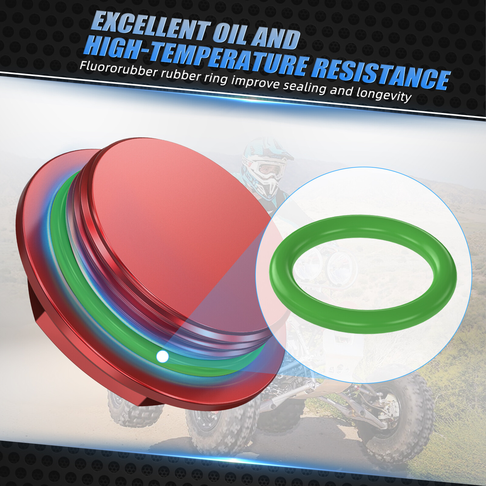 For Honda Sportrax 400 TRX400EX Engine Crankcase Cover Screw Plugs 2000-2008 Red