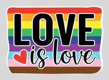 LOVE IS LOVE PRIDE STICKER
