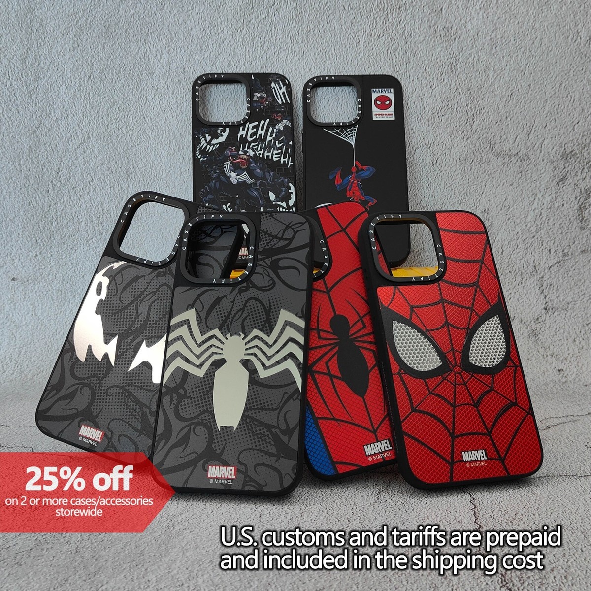 Spiderman Casetify Mirror Case for iPhone 13-17 optional MagSafe