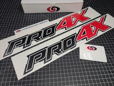 PRO-4X Decals (2pk) Bedside Fender Stickers Fits 2008-2025 Frontier Titan Pro4x