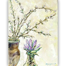 Original oil painting floral bouquet wall art on canvas handmade artwork decor