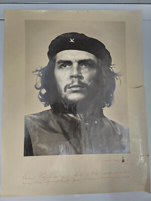 Che Guevara original picture: ''Guerillero Heroico'' signed by Korda in 1984.