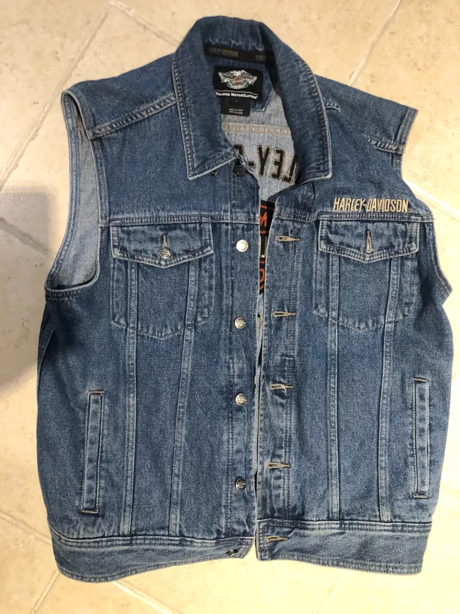 Harley Davidson denim vest