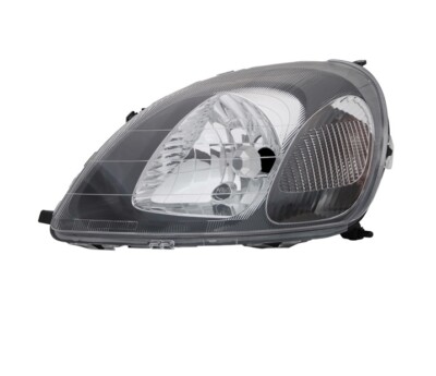 Left Headlight for Toyota Yaris 1999 2000 2001 2002 2003 VP1240L Black LHD