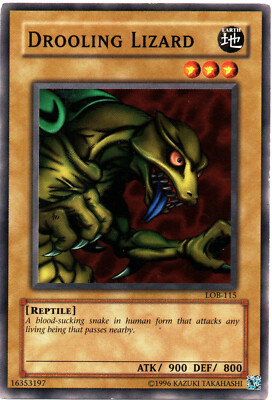 LOB-115 Drooling Lizard aus Legend of Blue Eyes White Dragon