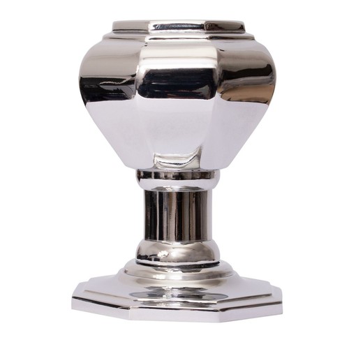 Octagonal Centre Pull Door Knob Solid Brass Heavy Duty 60 or 66mm 2.36/2.6" Dia. - Picture 4 of 10