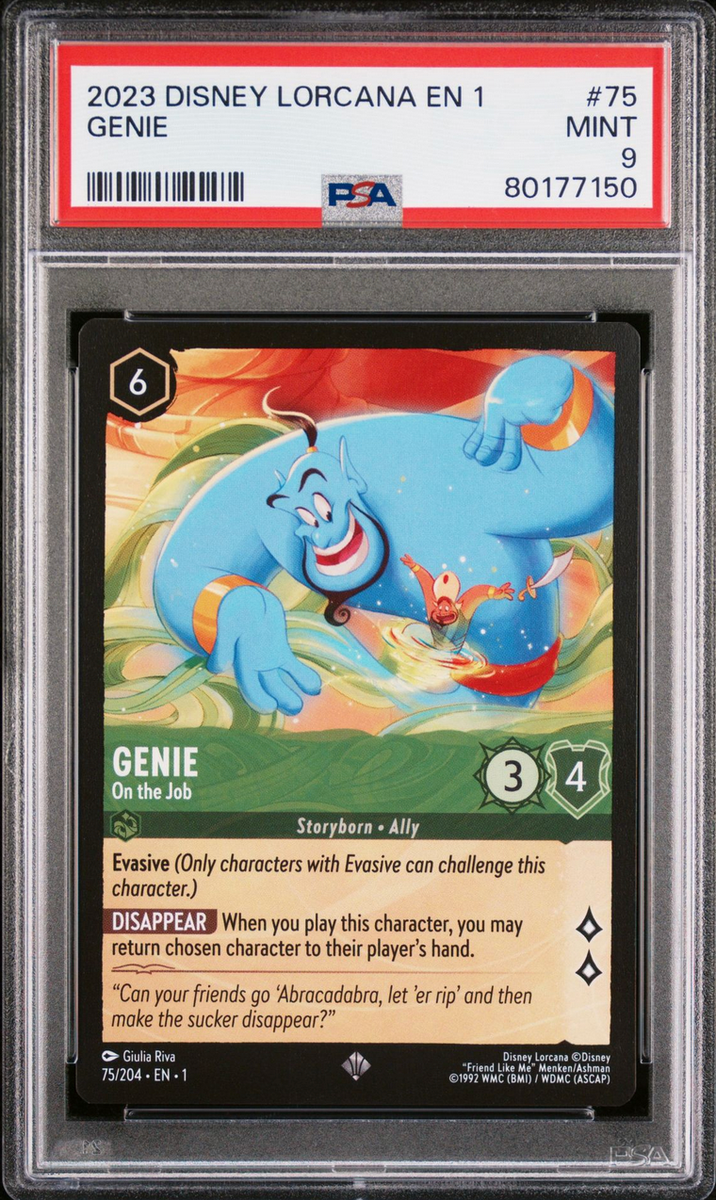 2023 Disney Lorcana The First Chapter TCG Genie #75 Diamond Super