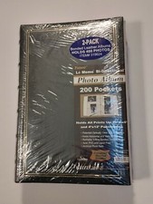 Pioneer Bi-Directional Photo Album 200 Pockets Green European leather 2-pack