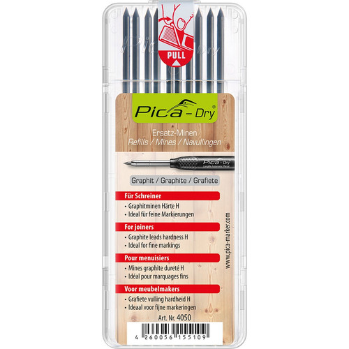 Pica 4050 Dry Special Refill Lead for Joiners, 10PK