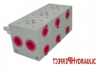 Grundplatte 3-fach NG06 (CETOP 3), Aluminium, mit Druckbegrenzungsventil DBV