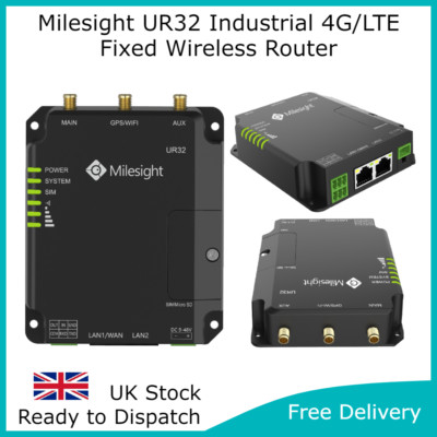 Milesight UR32 4G LTE Rugged Mobile Broadband Wireless Industrial ...