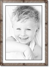 ArtToFrames Matted 24x34 Natural Picture Frame with 2" Double Mat, 20x30 Opening