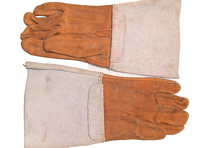 Hitbox Heavy Duty OSHA Rated All Welds Leather Welding Gloves  Medium       A127