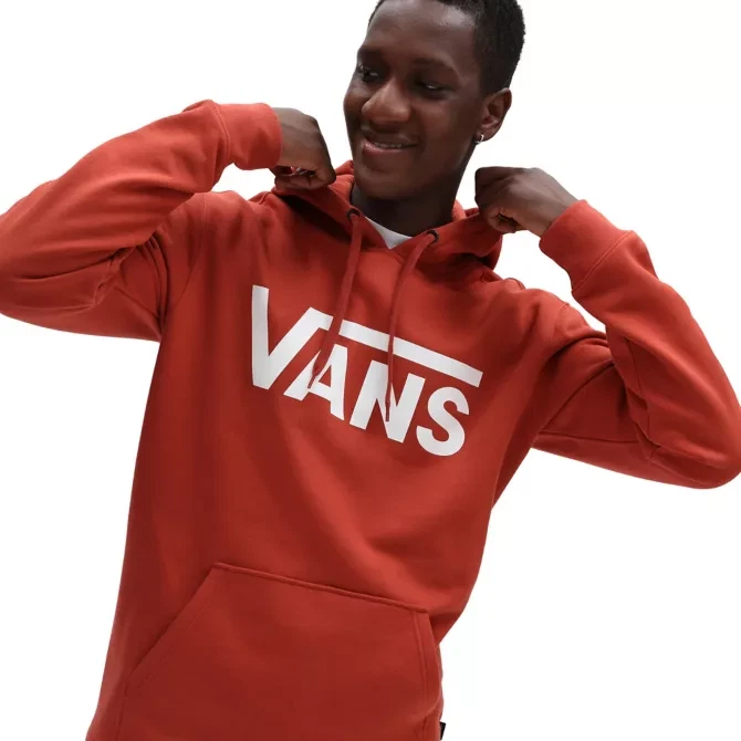 VANS Mens Vans Classic Pullover Hoodie - Chili Oil | eBay