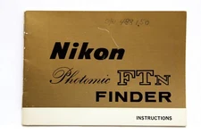  Nikon F Photomic-TN Finder Instructions #P4252-