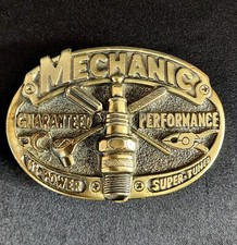 1982 Mechanic Guaranteed Performance Hi-Power Super-Tuned USA 853 Belt Buckle