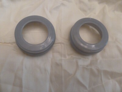 MAM Easy Start Baby Bottle Replacement Parts nipple screw on ring Lot 2 Gray