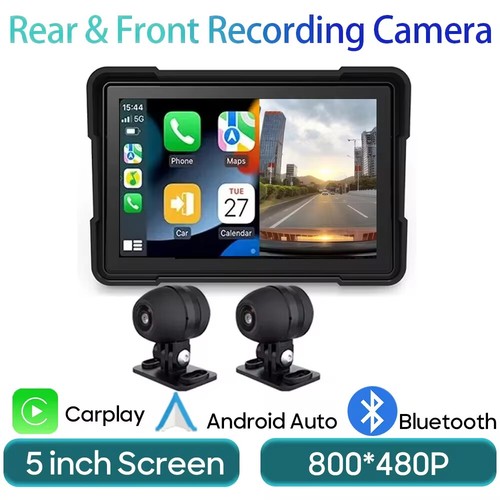 5 Pollici Moto Carplay Wireless Android-Auto Impermeabile - Foto 10 di 12
