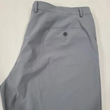 NWT Nordstrom Mens Tech-Smart Trim Fit Modern Pants Size 42W Grey Shade Unhemmed