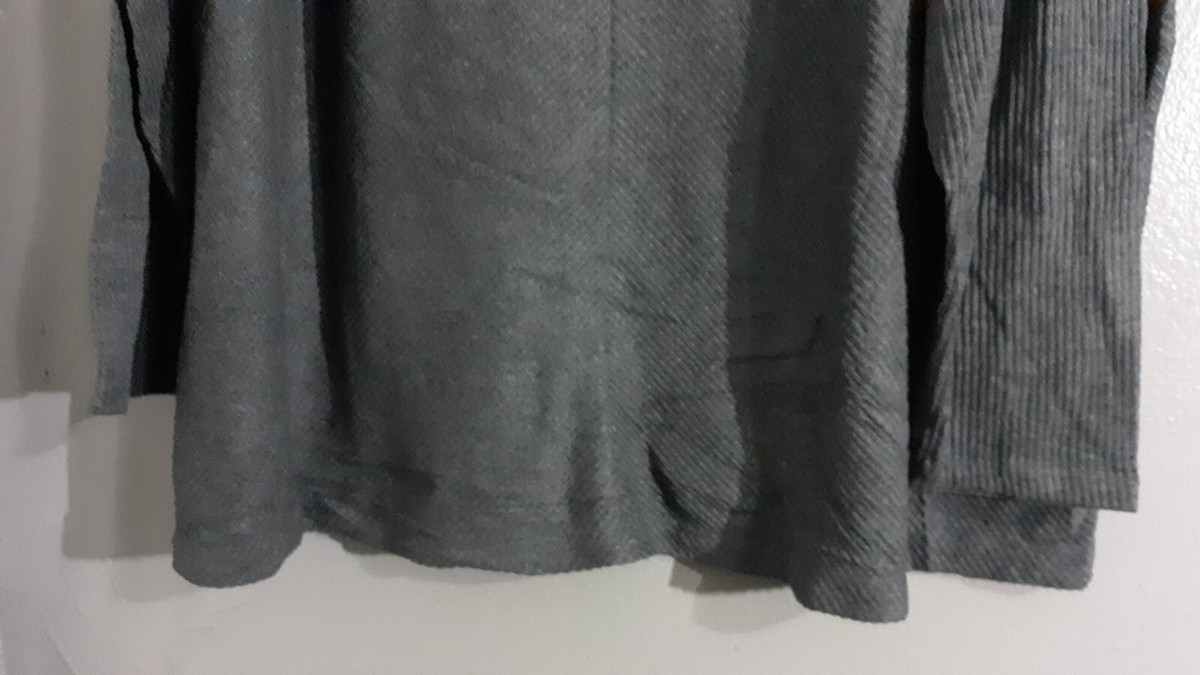 Ava layered tops ♥ grey NEW-WOMAN'S AVA & VIV LONG SLEEVE PULLOVER GRAY BLOUSE TOP.SZ 3X