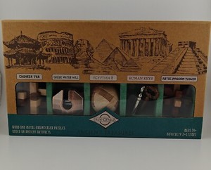 True Genius 5 Curated Collection Brainteaser Puzzles Based on Ancient Artifacts