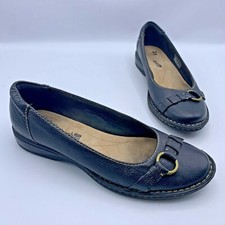 Clarks Collection 26111373 Women Black Loafer Shoe Size 7M EUR 37.5 Pre Owned