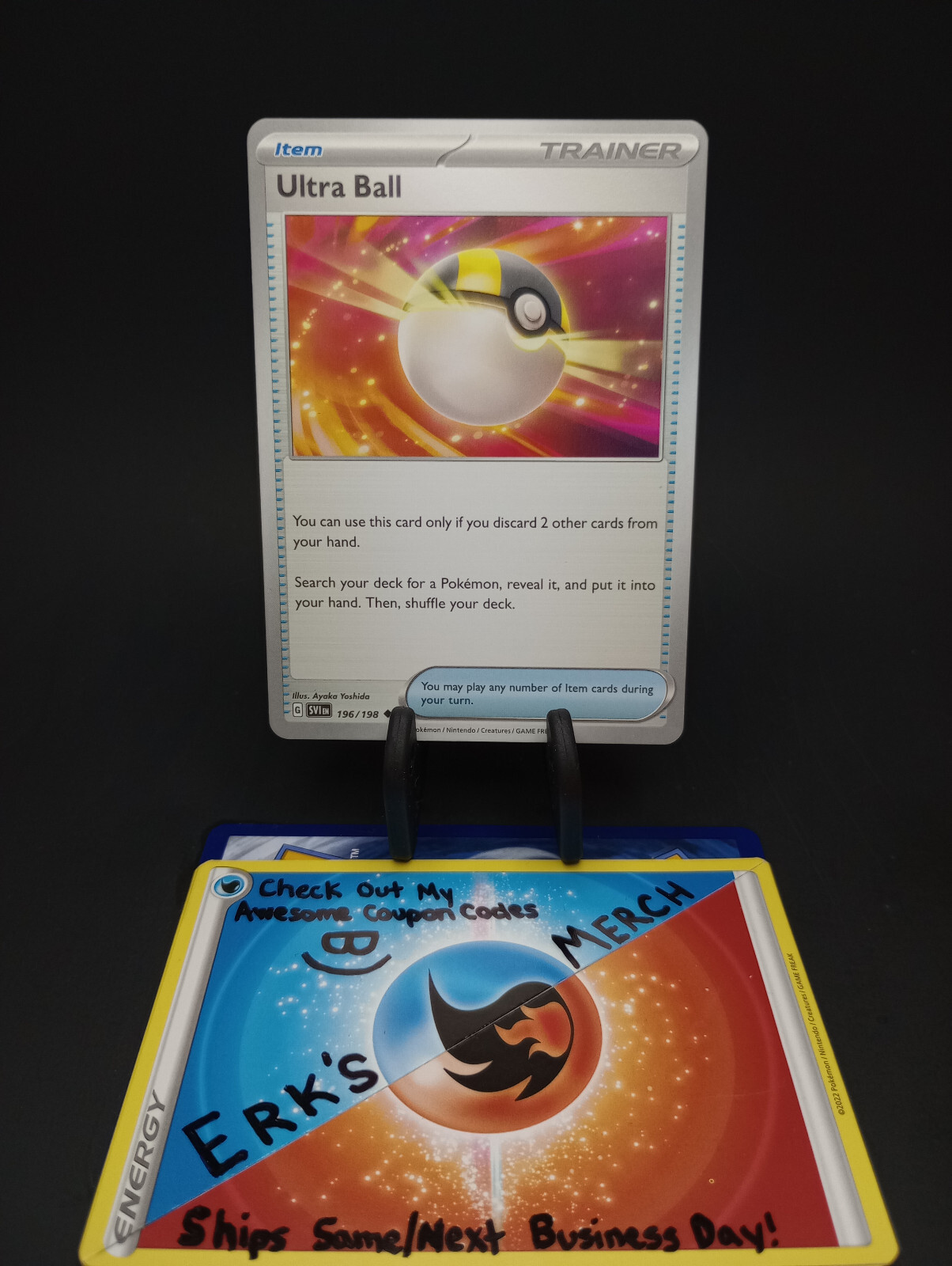 Ultra Ball 196/198 Scarlet & Violet Regular Uncommon Pokemon Card 