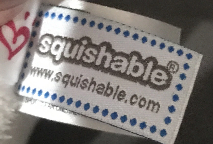 Squishable CORGI Dog Tan Cream Round 8in Plush Green Sewn Eyes Pink Ears 2018 - Image 4 of 4