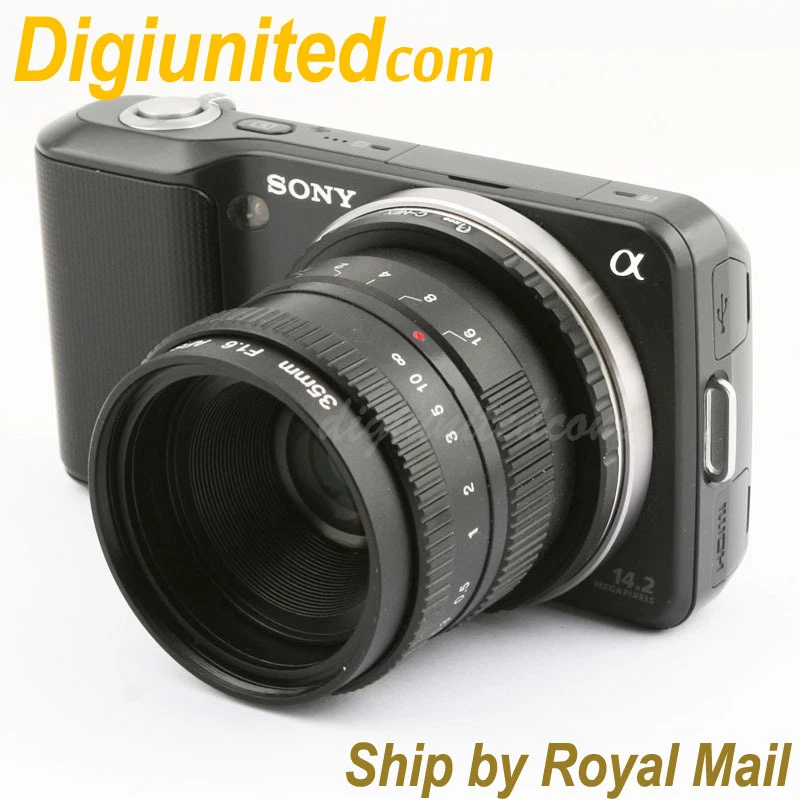 Camdiox APS-C sensor 35mm f/1.6 C Mount CCTV Lens for Sony NEX E A6500 5T A5300 - Image 2 of 3