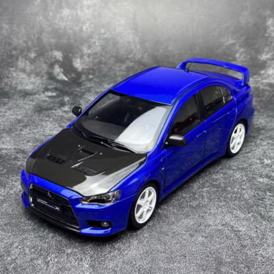 VIAT MODEL 1/18 Scale Mitsubishi EVO X TE37 Blue Diecast Car Model Toy Gift
