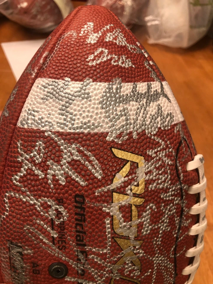 2008 Terrell Pryor, Robert Quinn, Patrick Peterson ++ Auto Signed Football w/LOA - Image 4 of 4
