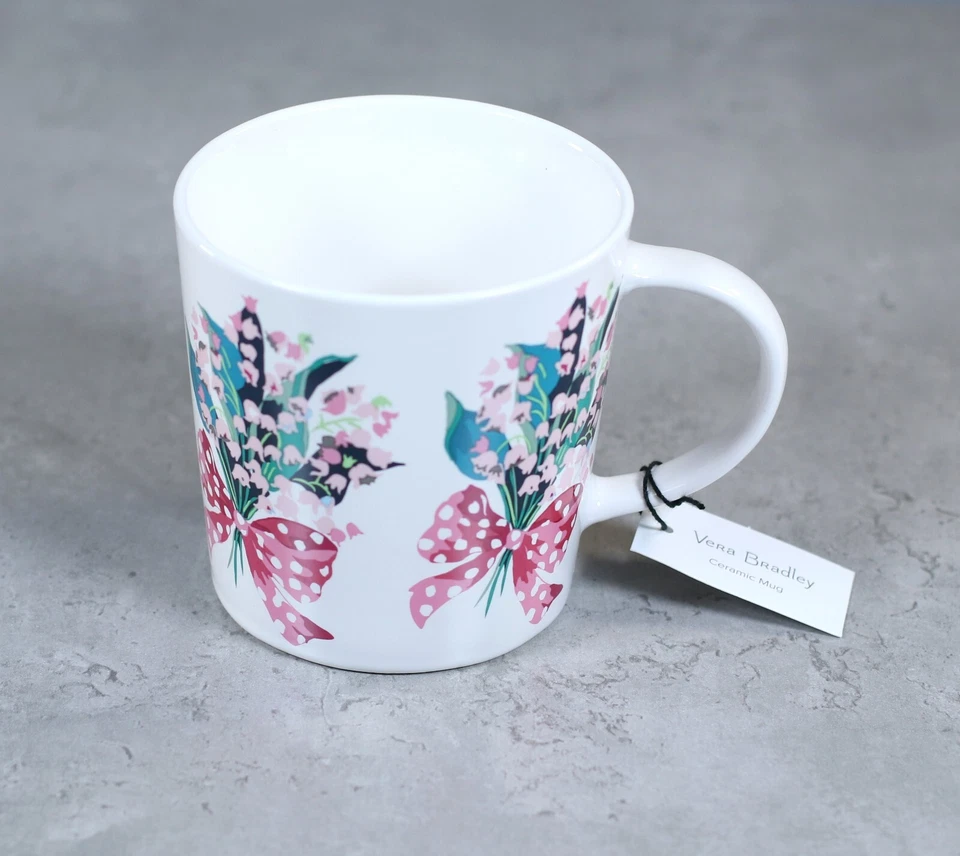 Taza de café de cerámica VERA BRADLEY ramo floral primavera regalo día de la madre” Foto 2 de 4