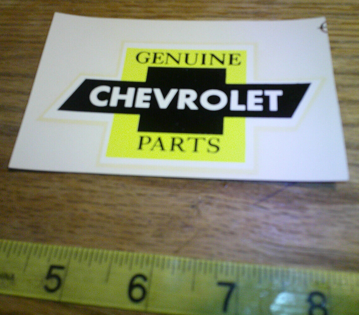 original Vintage water transfer decal Genuine Chevrolet Parts mfg. unknown