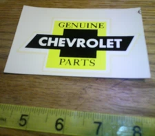original Vintage water transfer decal Genuine Chevrolet Parts mfg. unknown