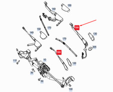 Neu MERCEDES-BENZ GLE W167 Vorne Rechts Scheibenwischer Arm A1678201000 OEM