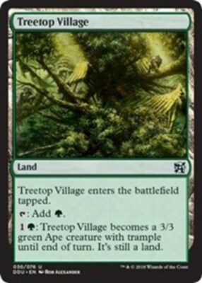 Treetop Village x4 - Duel Decks: Elves vs Inventors - NM-Mint, English - Duel De