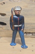 Vintage Barclay PodFoot Marine Officer Toy Soldier Marching In Dress Blues Y826