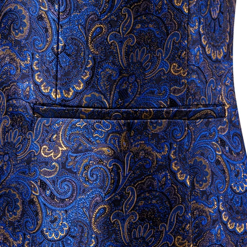 Para Hombres Floral Esmoquin Cena Chaqueta Calce Regular Chal Solapa Paisley Baile de graduación Fiesta Traje - Imagen 172 de 236