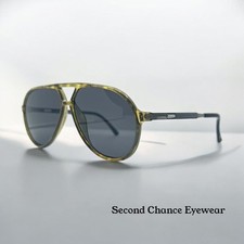 CARRERA CA 5335 20B   AVIATOR VINTAGE SUNGLASSES-CUSTOM BERKO  S DESIGNS LENSES