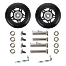 2pcs Luggage Suitcase Inline Skate Wheels 94mm 24mm/3.7x0.94in