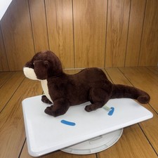 Aurora Destination Nation Brown River Otter Plush Stuffed Animal 18" Realistic