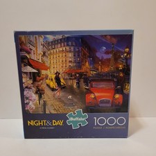 Buffalo Games Night  Day "A Stroll in Paris" 1000 Piece Jigsaw Puzzle