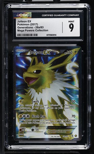 Jolteon Ex Mega Powers Collection Generations 28a/83 NM CGC 9