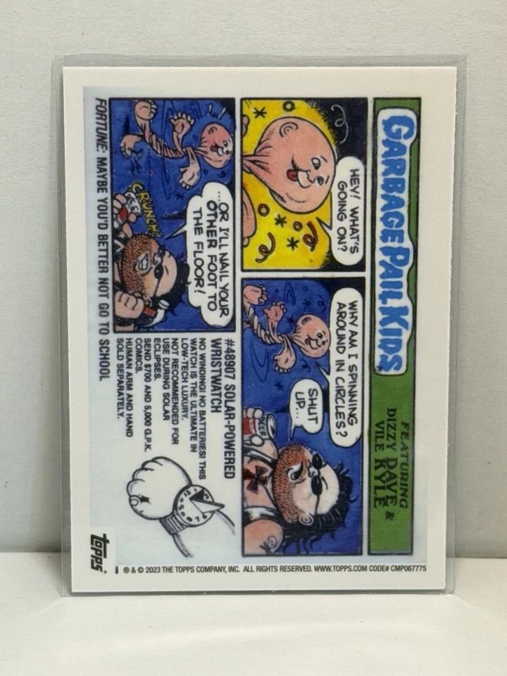 2023 Topps GPK Garbage Pail Kids Chrome 6 Upliftin Clifton Color Error CE-212 - Image 2 of 2