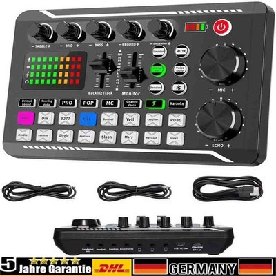 Multifunktionaler Audio Mixer Sound Karte Kit F998 Soundkarte Live Voice Changer